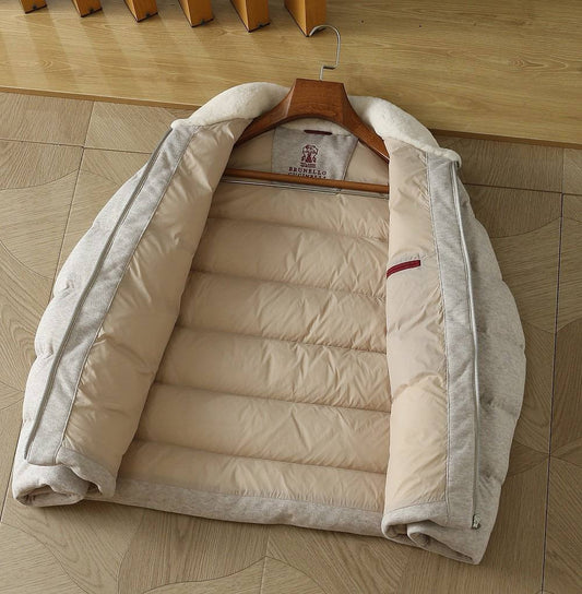 Brunello Cucinelli Puffer Jacket - Beige