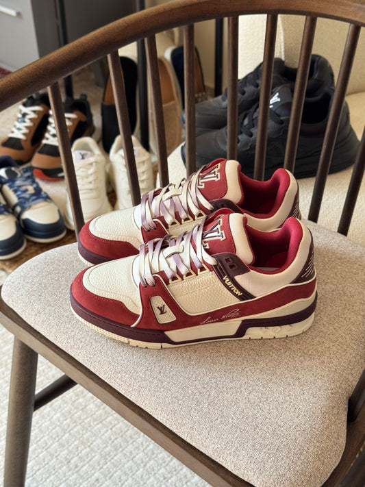 Louis Vuitton Sneakers - Red & White