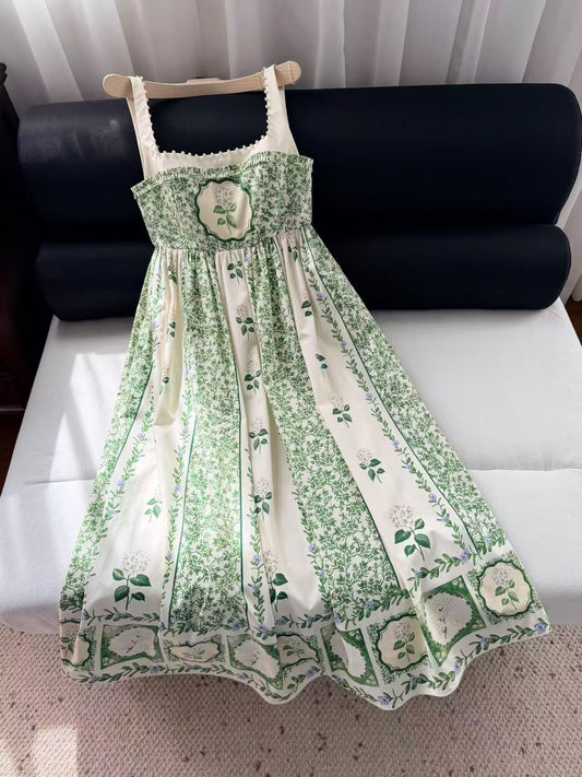 Dolce & Gabbana Square-Neck Dress - White