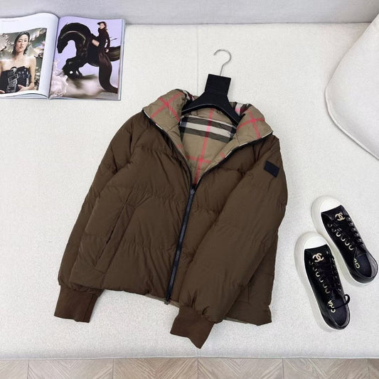 Burberry Puffer Jacket - Brown
