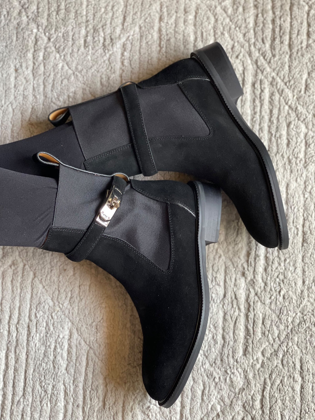 Hermès Boots - Beige, Black