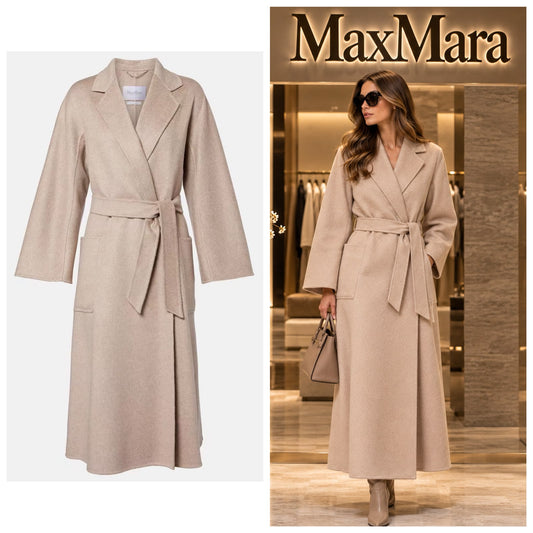Max Mara Belted Coat - Beige
