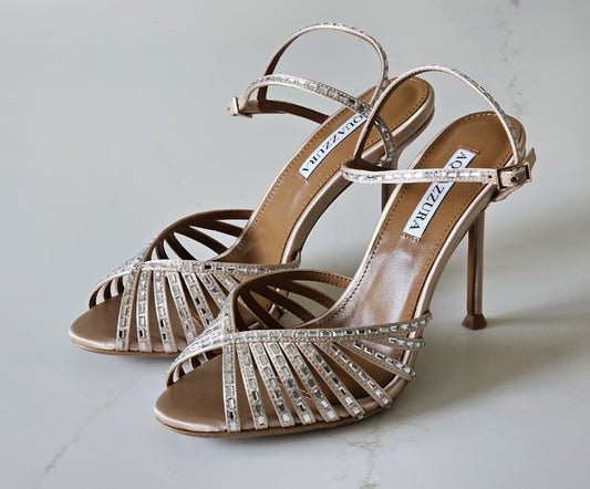 Aquazzura Strappy Heels - Beige