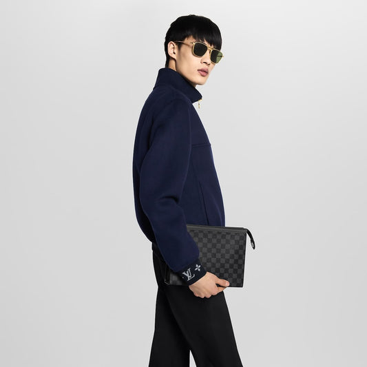 Louis Vuitton Pochette Voyage Clutch - Black