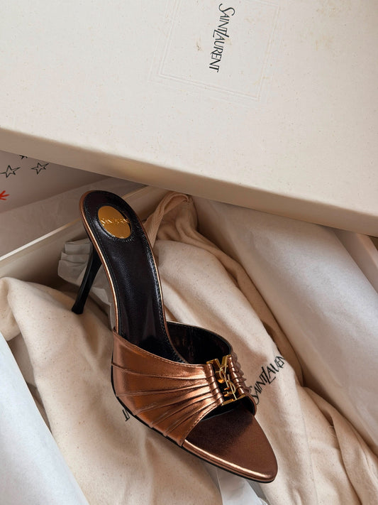YSL Heels - Gold