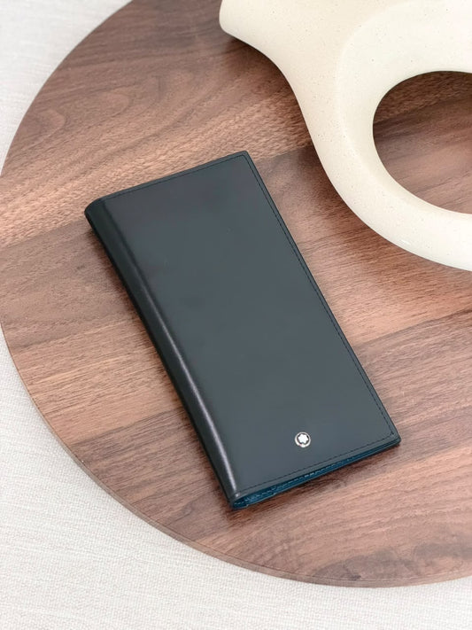 Montblanc Wallet - Black, Brown, Black Textured