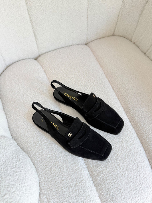 Chanel Mule - Black Suede, Beige, Black