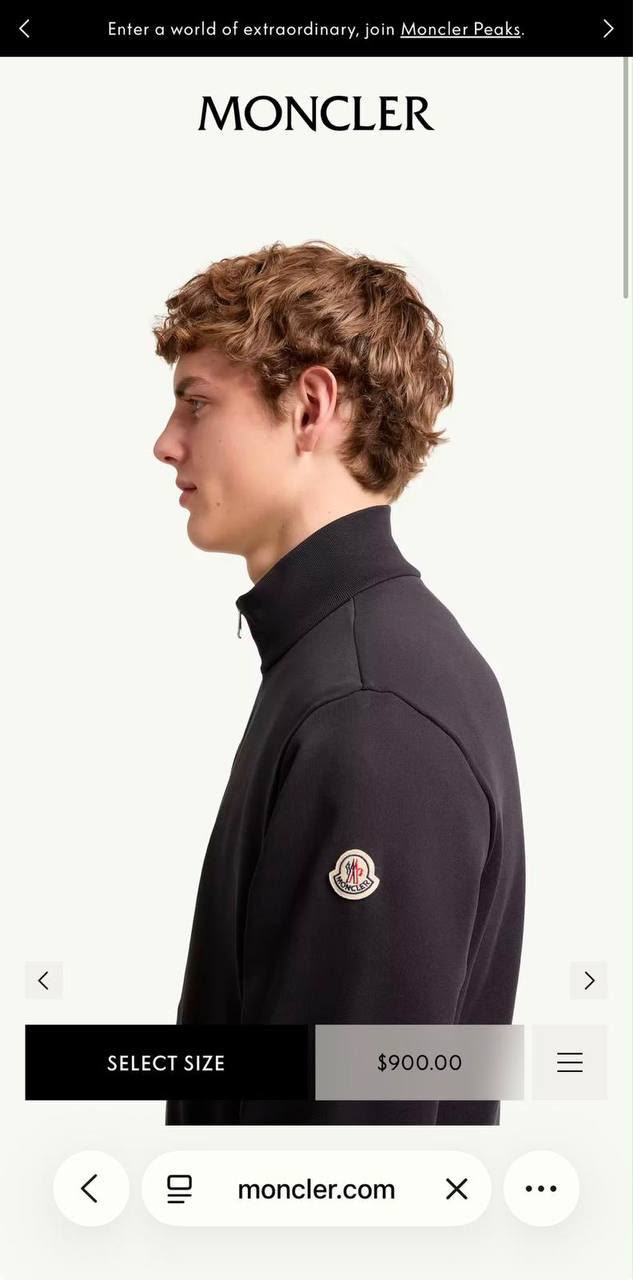 Moncler Stand-Collar Zip Jacket - Black, Navy