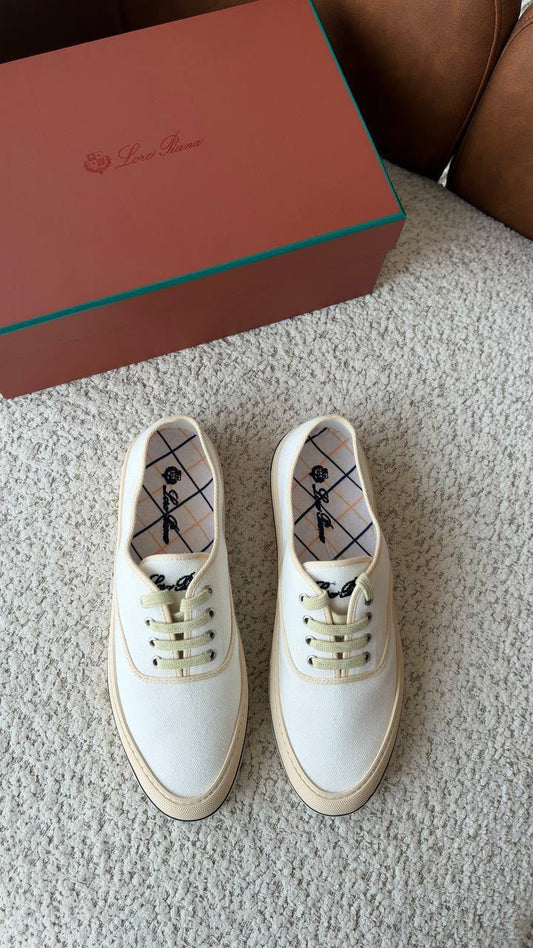Loro Piana Sneakers - White, Navy