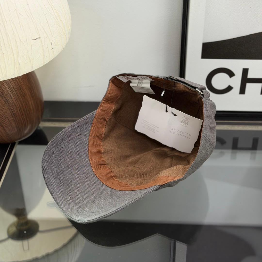 Brunello Cucinelli Cap - Grey
