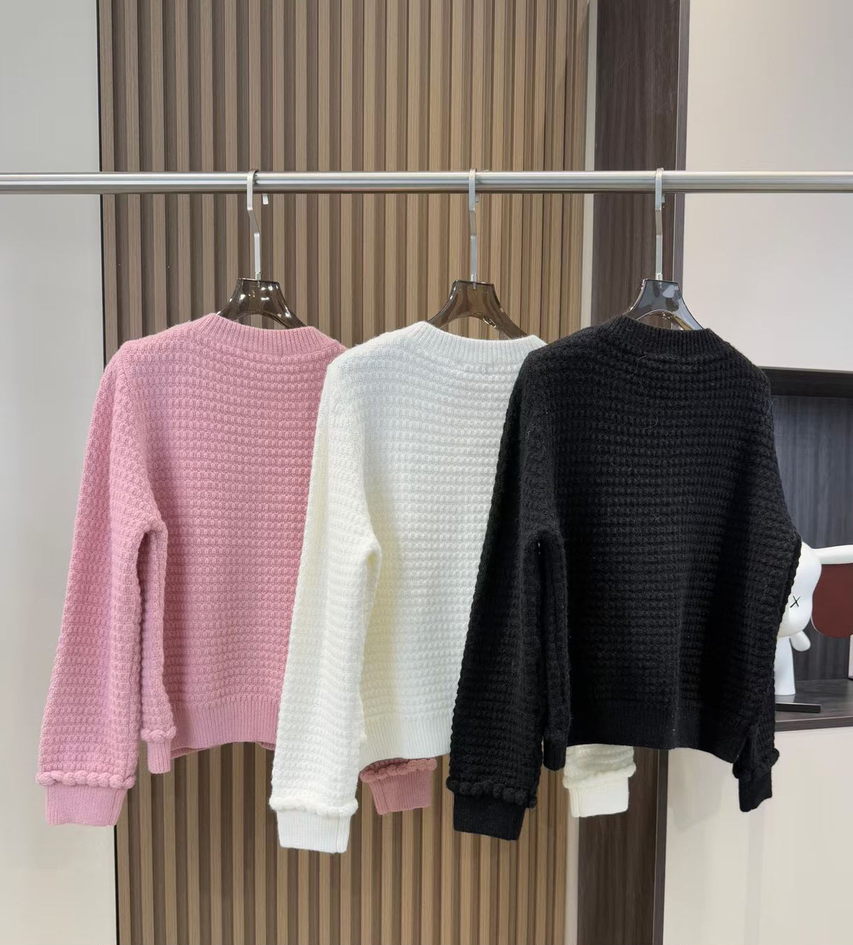 Chanel Cardigan - Pink, White, Black