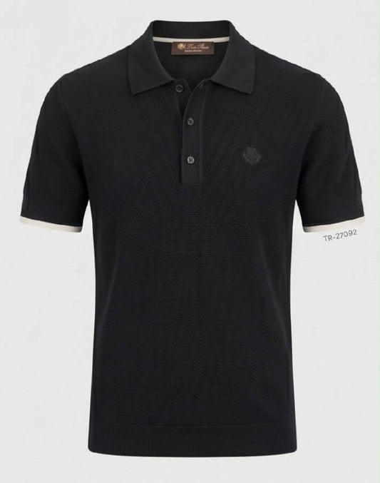 Loro Piana Polo Shirt - White, Black, Navy
