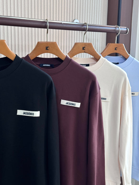 Jacquemus Sweatshirt - Black, Burgundy, White, Light Blue