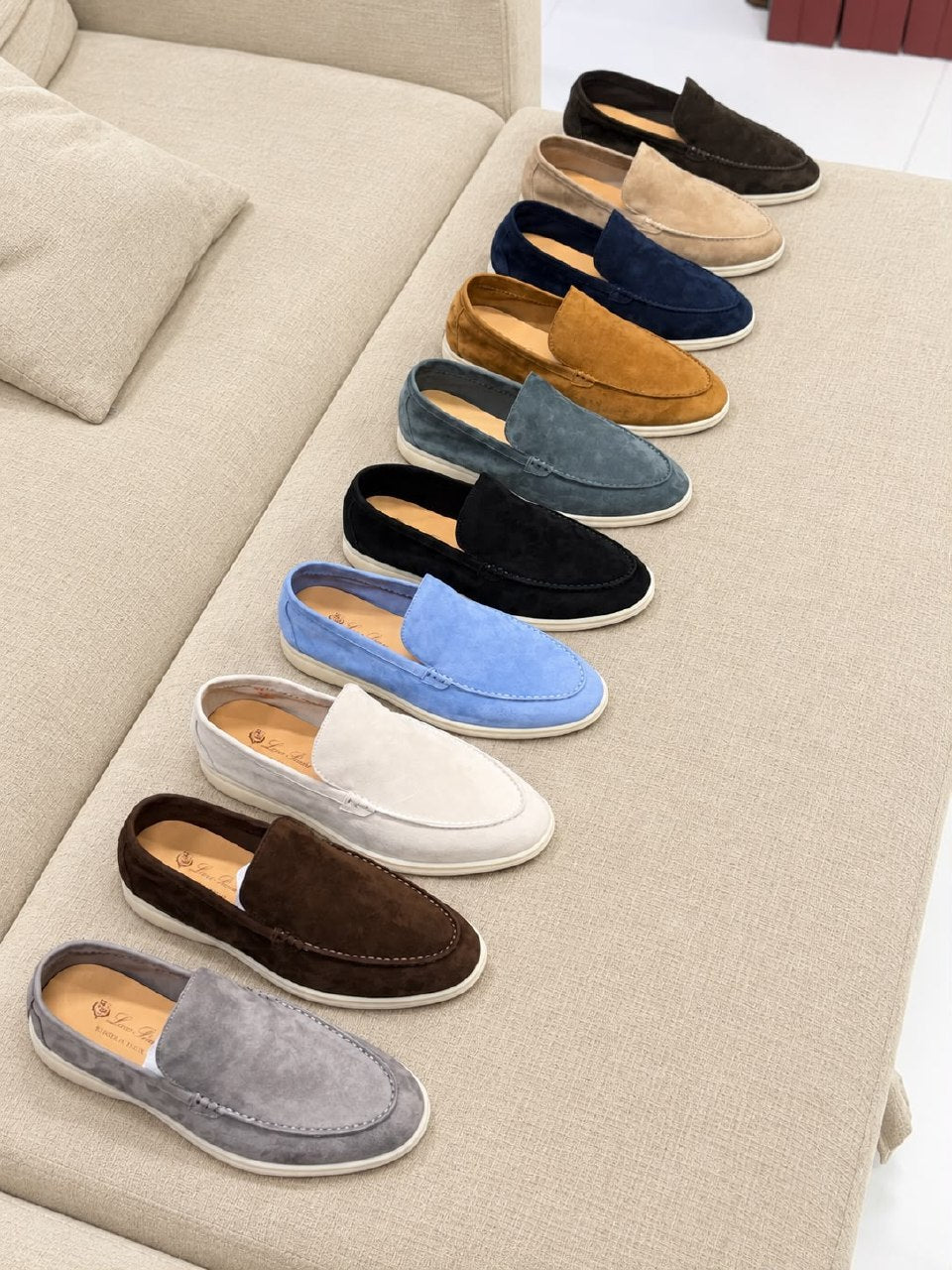 Loro Piana Loafers - Light Blue, Navy, Black, Beige, Brown, Grey, White, Dark Grey