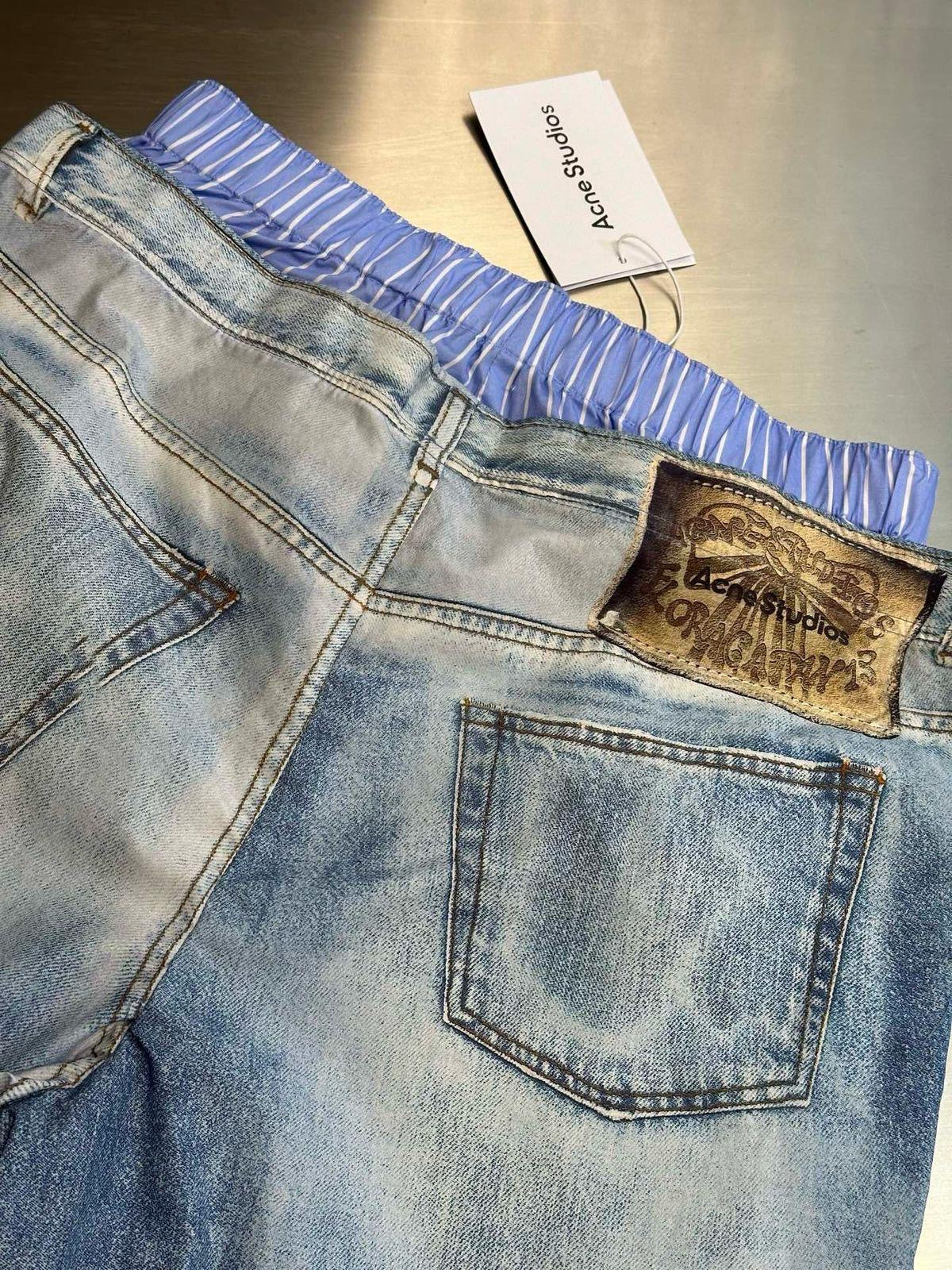 Acne Studios Wide Leg Jeans Pants