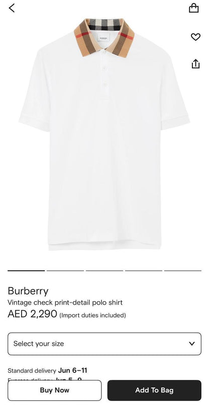 Burrbery Polo Shirt 2 colors