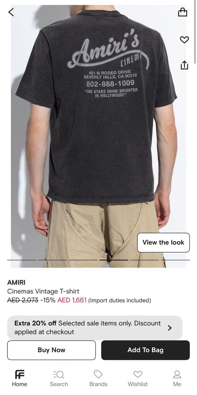 Amiri T-Shirt 2 colors