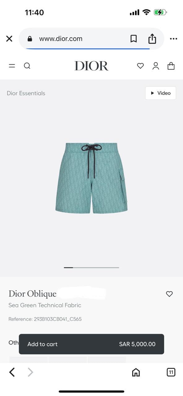 Dior Swimming Short