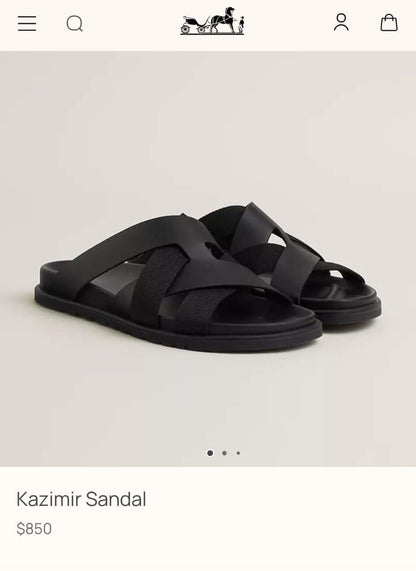 Hermes Kazimr Slippers 2 colors