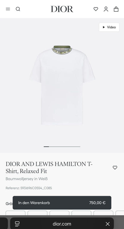 Dior & Lewis Hamilton T-Shirt