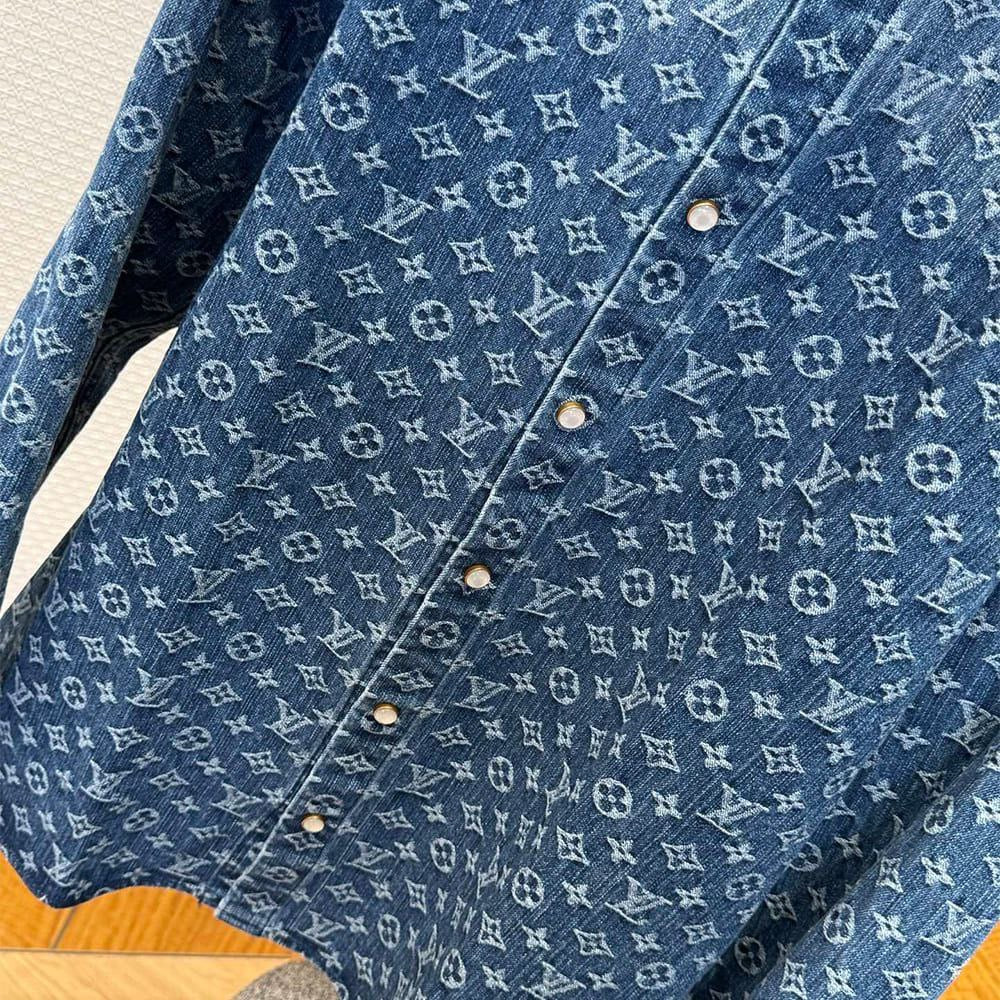 Louis Vuitton Long Sleeve Denim Shirt