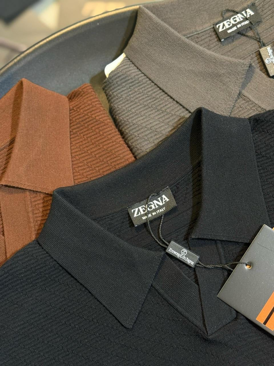 Zegna Cashmere Polo Shirt 3 colors