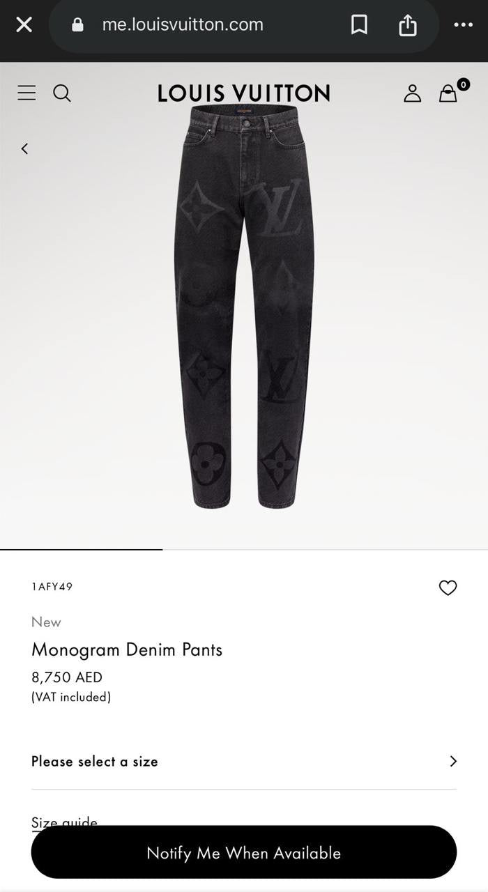 Louis Vuitton Jeans Pants