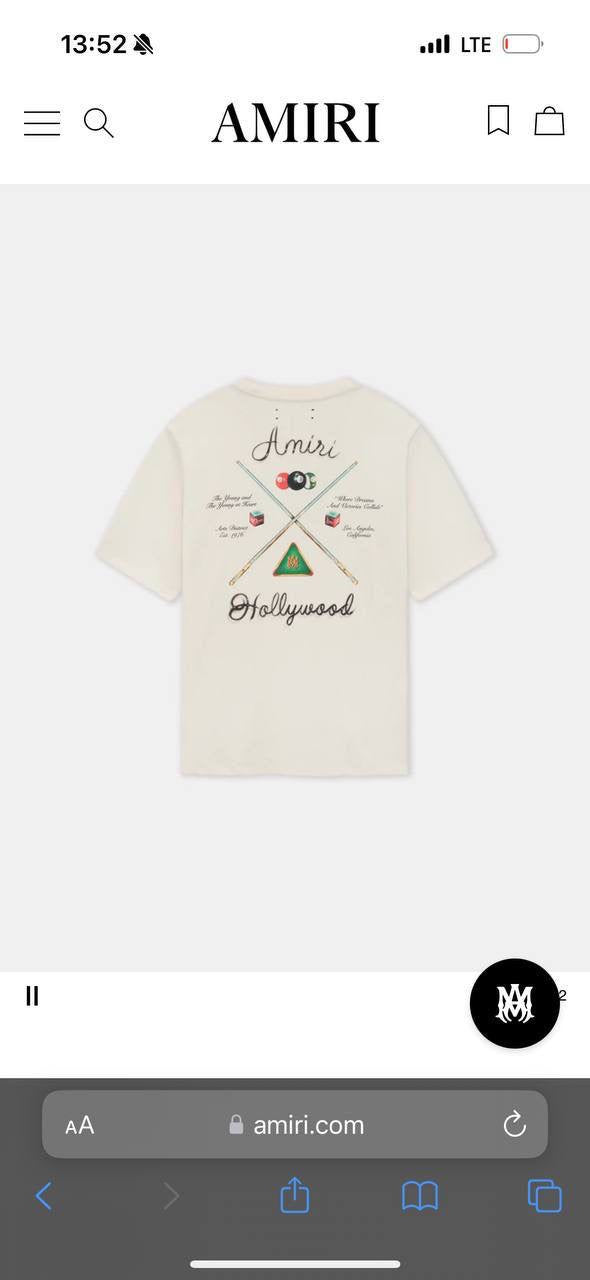 Amiri T-Shirt 3 colors