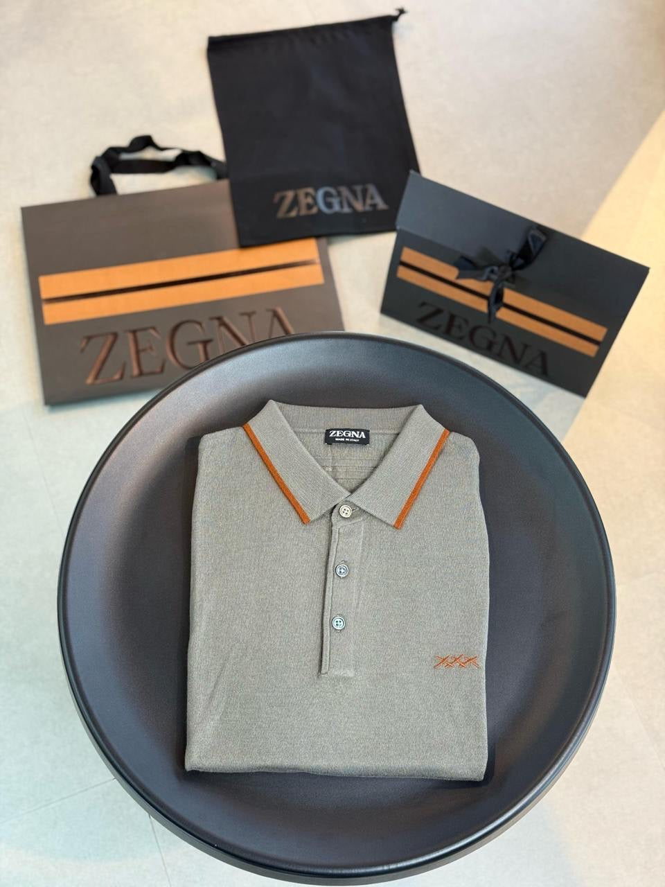 Zegna Cashmere Polo Shirt 3 colors