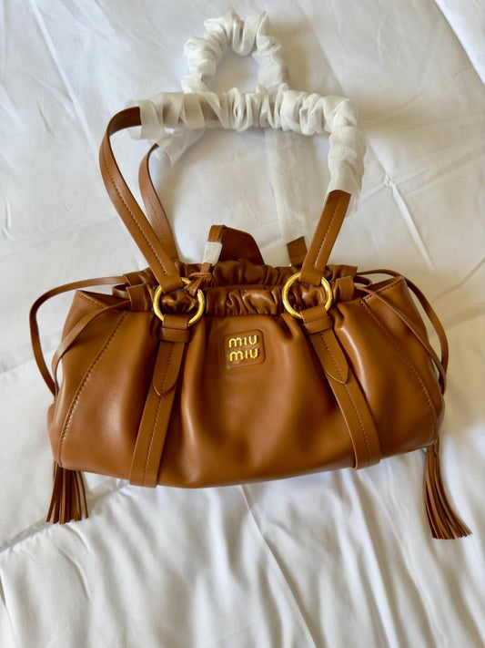 Miu Miu Joie Nappa Shoulder Bags (VIP Quality)