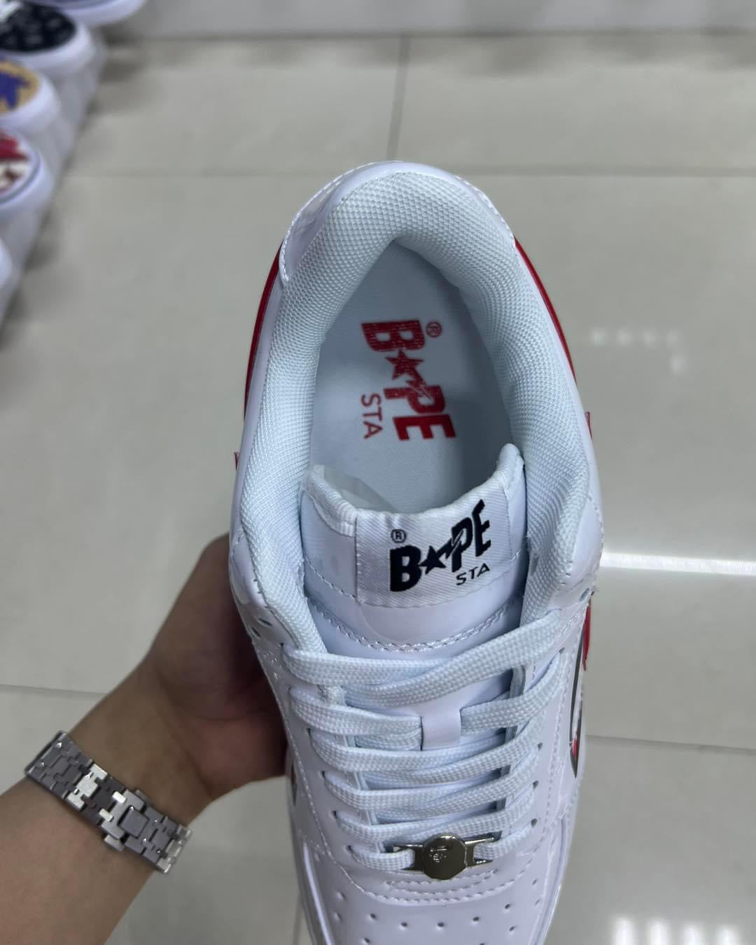 Air Force X Bapesta white Shark