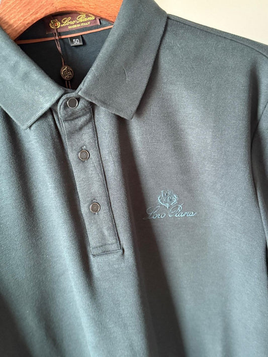 Loro Piana Long Sleeve Polo Shirt