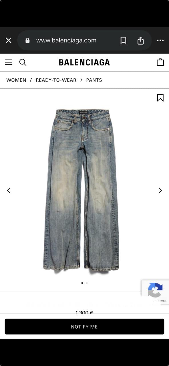 Balenciaga Jeans Pants