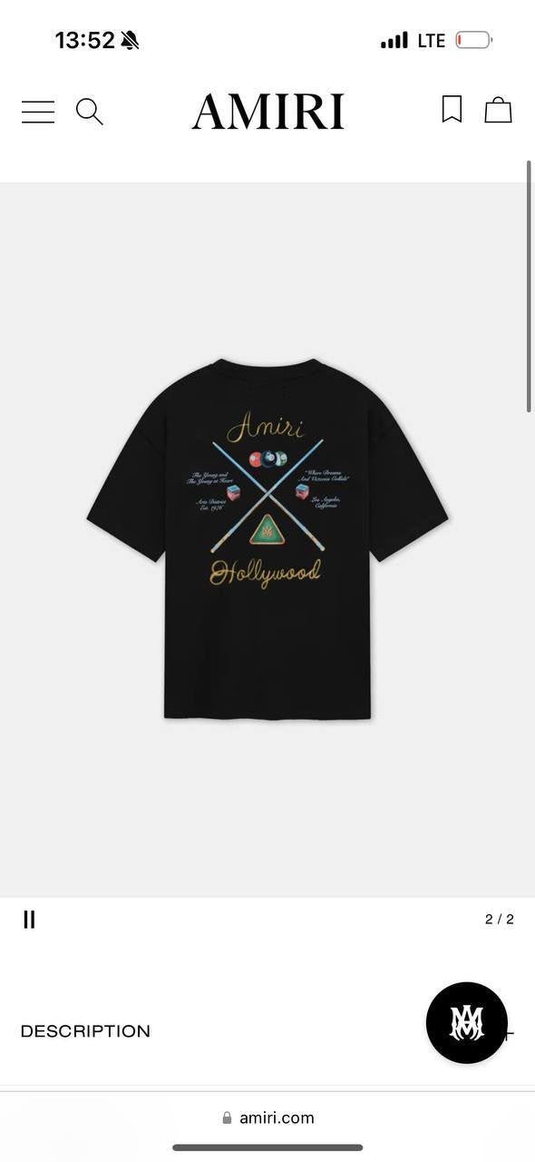 Amiri T-Shirt 3 colors
