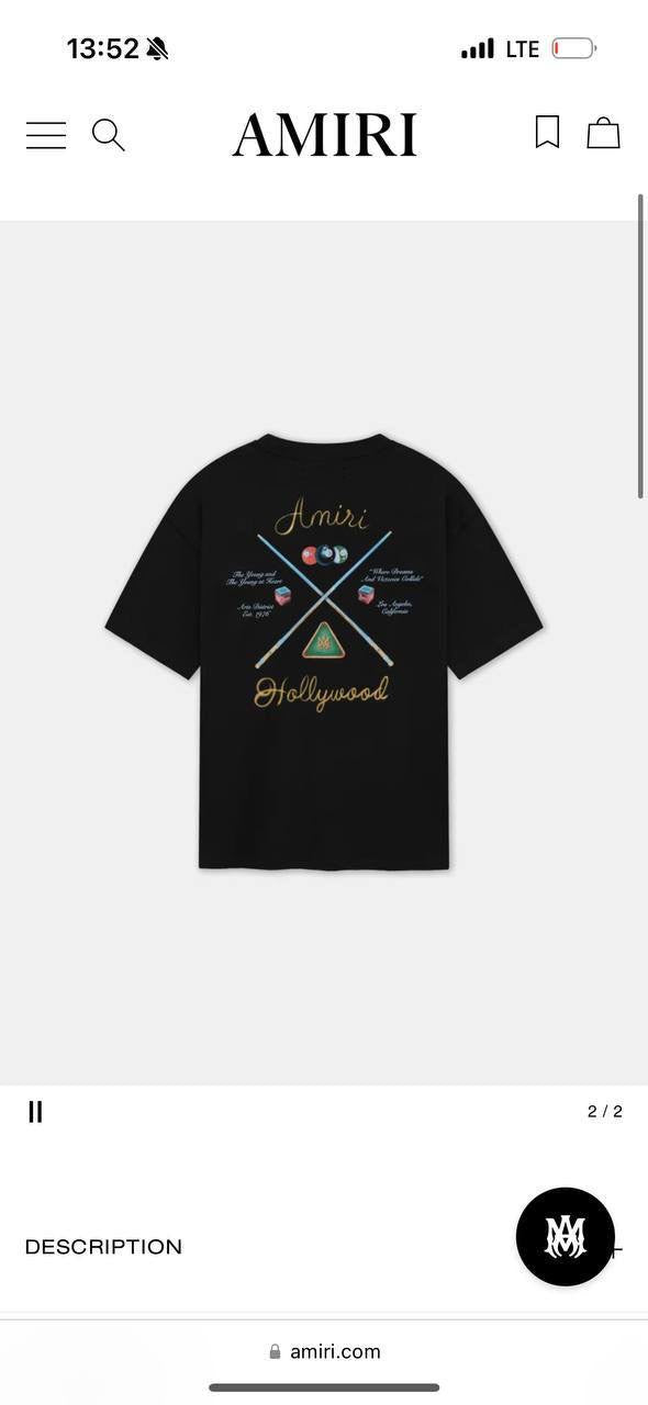 Amiri T-Shirt 3 colors