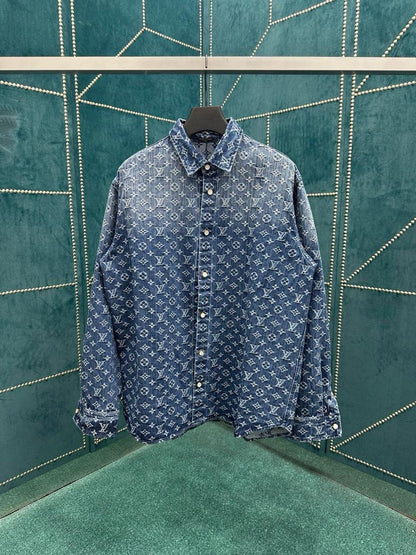 Louis Vuitton Denim Long Sleeve Shirt