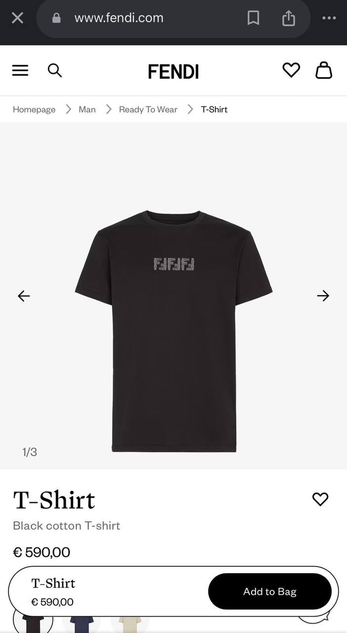 Fendi T-shirt 2 colors