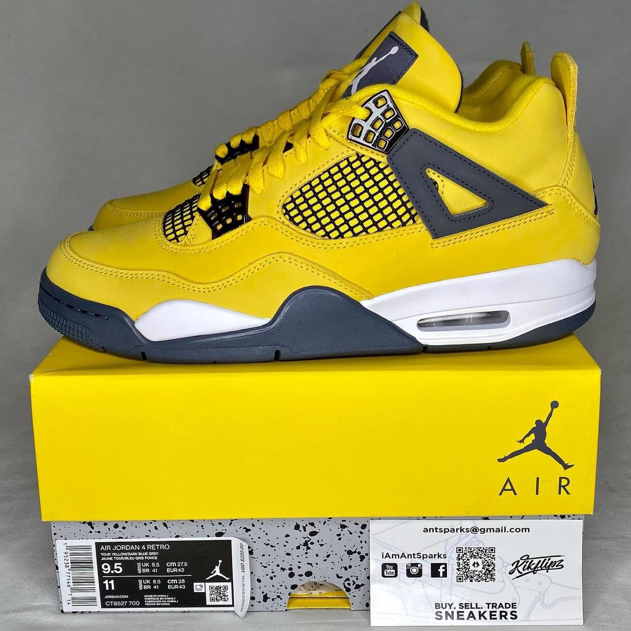 Jordan 4 Retro Lightning