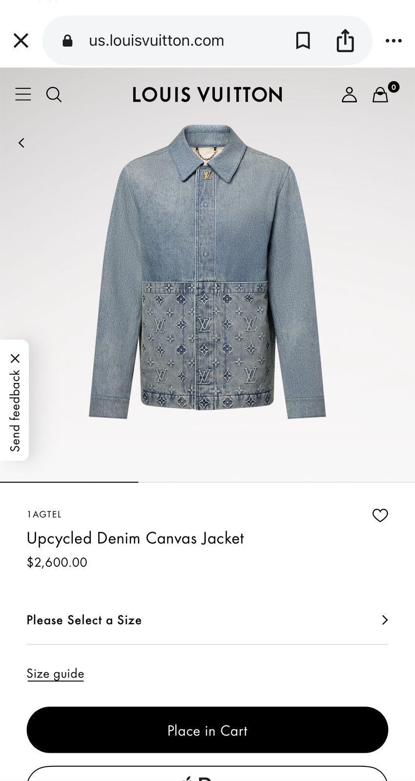 Louis Vuitton Denim Canvas Jacket