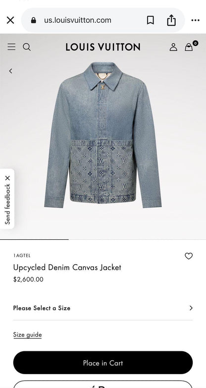 Louis Vuitton Denim Canvas Jacket