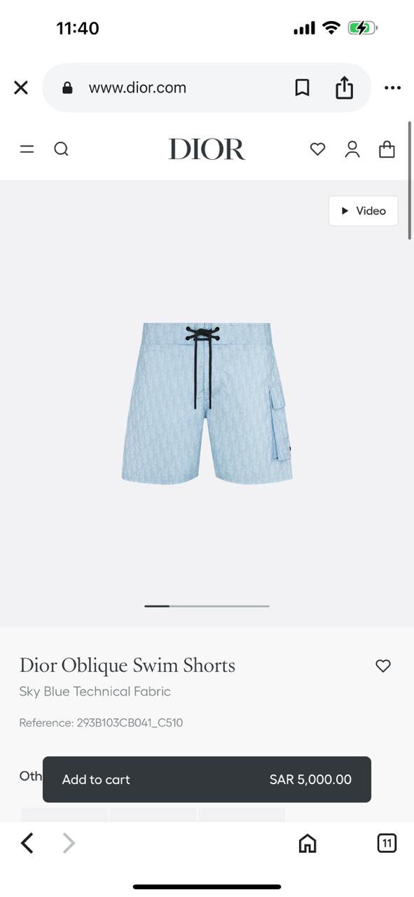 Dior Swimming Short