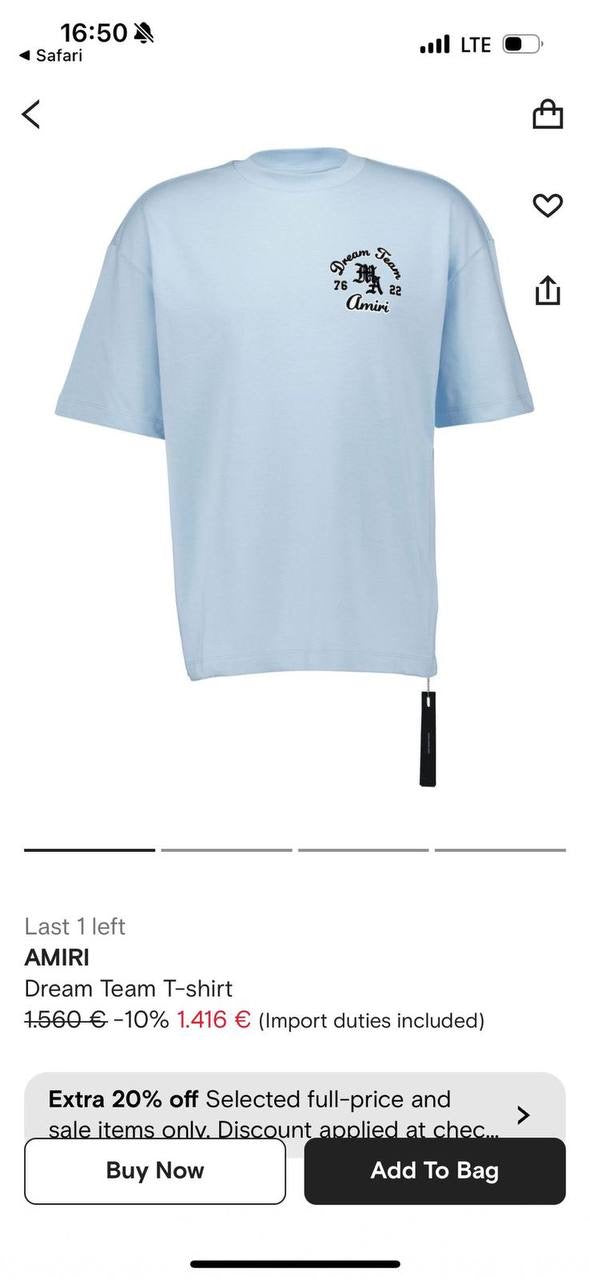 Amiri T-Shirt 3 colors
