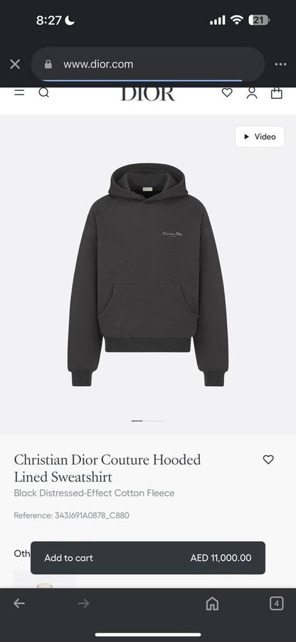 Dior Hoodie 3 colors