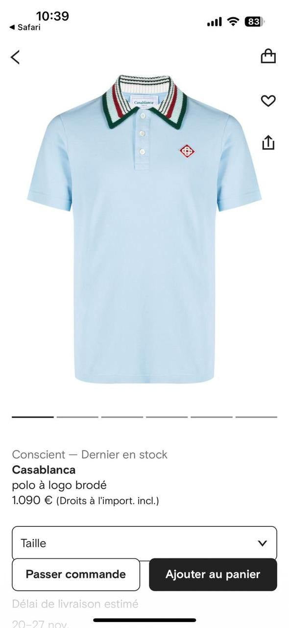 Casablanca Polo Shirt 4 colors