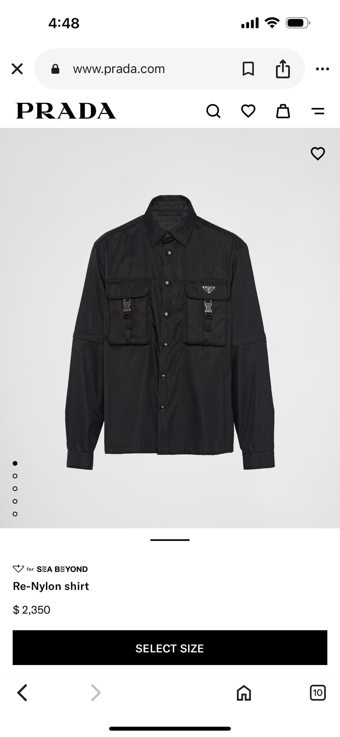 Prada Nylon Shirt