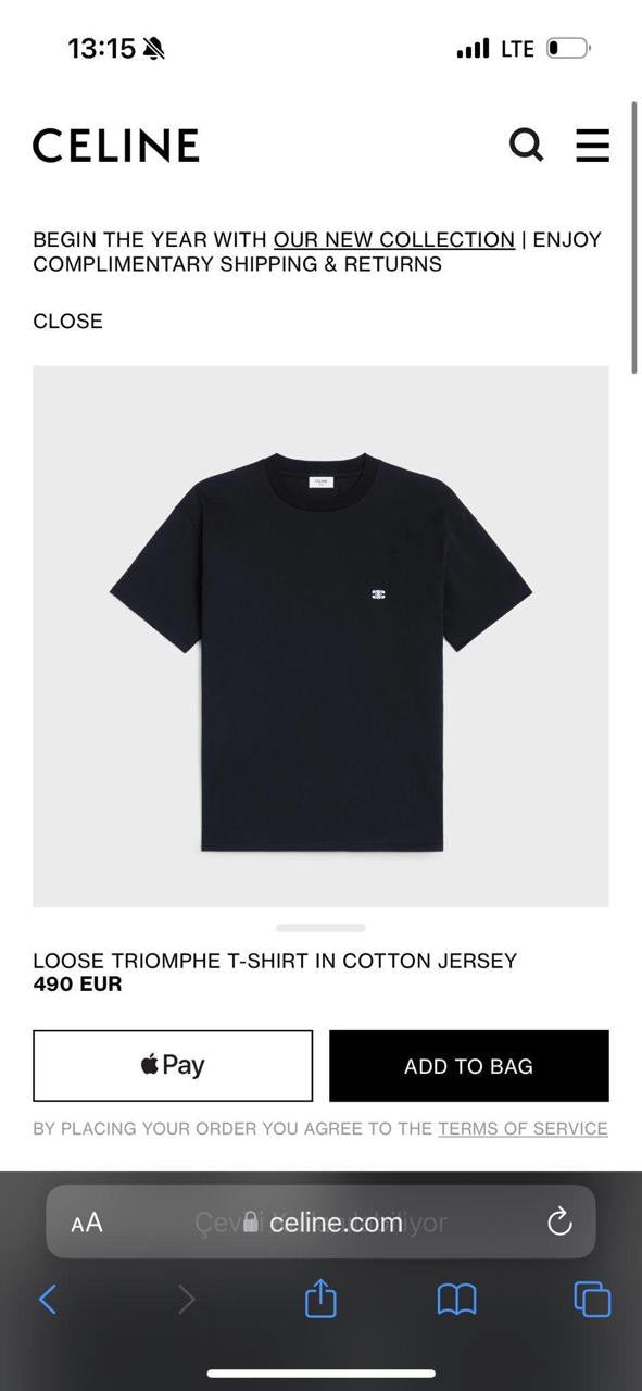 Celine T-Shirt 3 colors