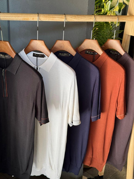 Loro Piana Zipper Polo Shirt 5 colors