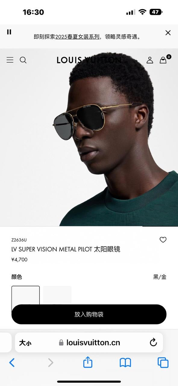 Louis Vuitton Sunglasses 4 colors