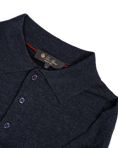 Loro Piana Long Sleeve Polo Shirt