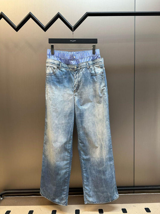 Acne Studios Wide Leg Jeans Pants